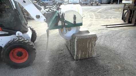 concrete saw for skid steer|hydraulic attachments for skid steer.